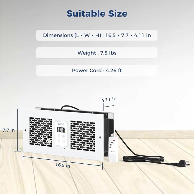 ALORAIR Room to Room Fan with Remote Control, 300CFM Through Wall Ventilation