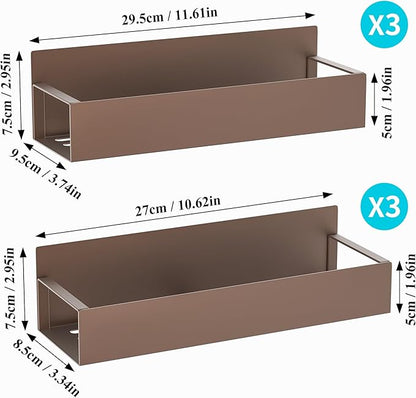 HuggieGems 6 Pack Magnetic Spice Storage Rack Organizer