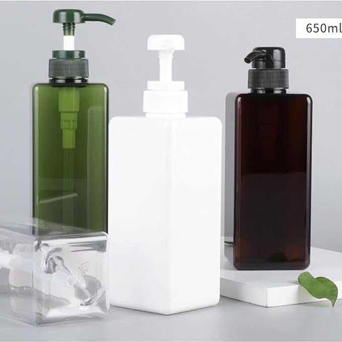 Pump Bottle, Refillable Plastic Empty Lotion Soap Dispenser Liquid Container