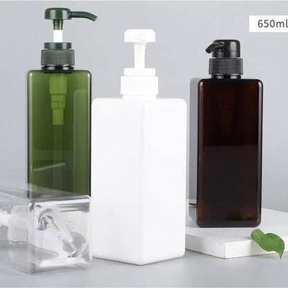 Pump Bottle, Refillable Plastic Empty Lotion Soap Dispenser Liquid Container