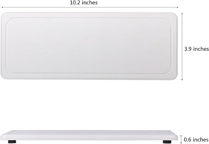 NiuYichee 2 Pcs Water Absorbing Stone Trays, Kitchen/Bathroom Sink Soap Dish
