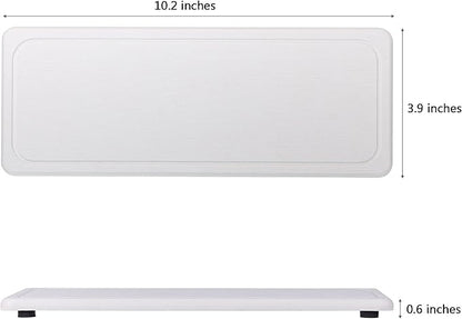 NiuYichee 2 Pcs Water Absorbing Stone Trays, Kitchen/Bathroom Sink Soap Dish