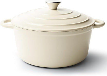 4.5 Quart Dutch Oven Pot with Lid, Non Stick Enameled Cast Iron Dutch Oven
