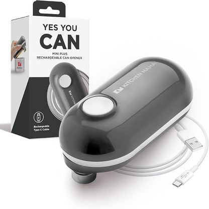 Kitchen Mama Mini Plus Rechargeable Electric Can Opener: USB-C Charging