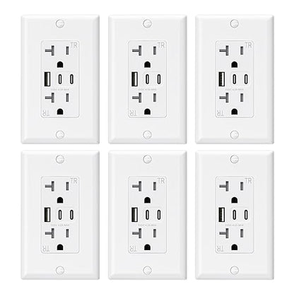 ELEGRP USB Outlets, 20 Amp Wall Outlet