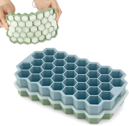 2 Pack Small Silicone Ice Cube Trays