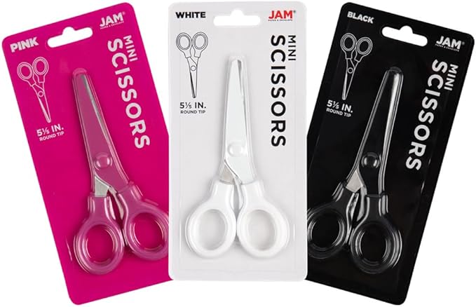 JAM PAPER Multi-Purpose Mini Scissors Set