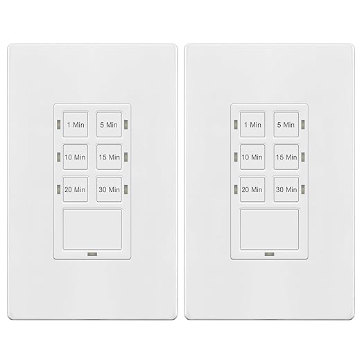 TG 30-Minute No Neutral Wire Countdown Timer Switch, 1-5-10-15-20-30 Min