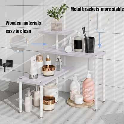 Countertop Organizer Organization 3 Tier Kitchen Corner Shelves Adjustable