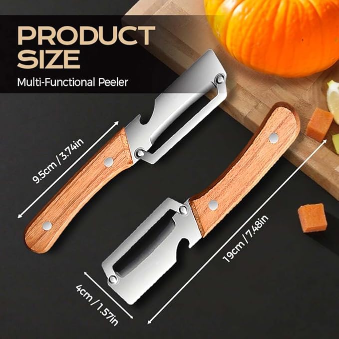 2pcs Stainless Steel Vegetable Peeler