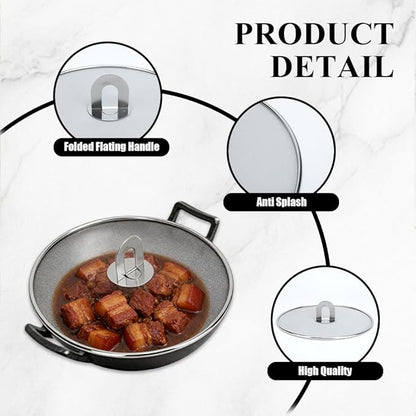 4 Pack Stainless Steel Grease Splatter Screen Set