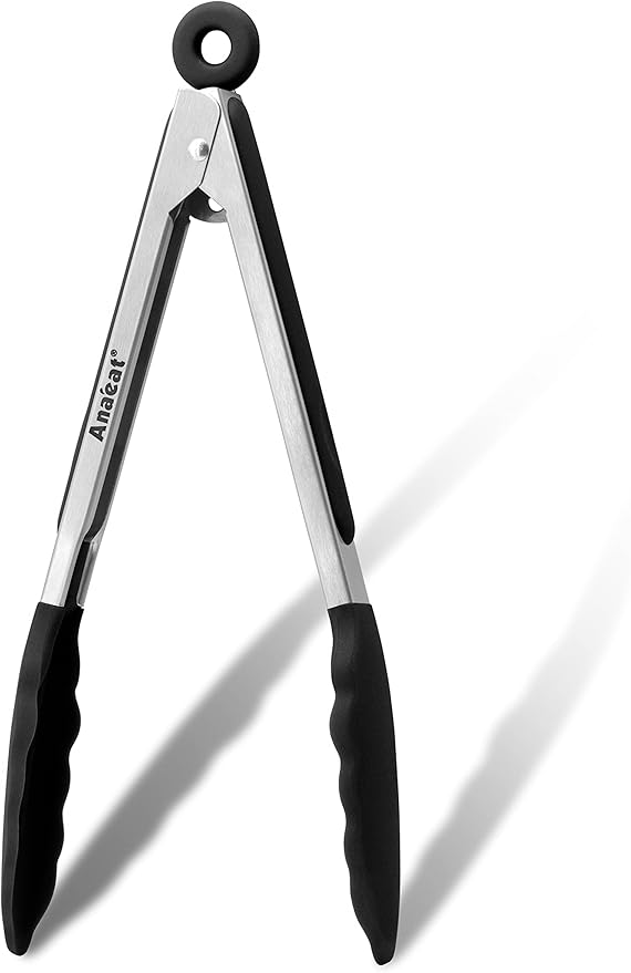 Anaeat Non-Stick Silicone Locking Tong
