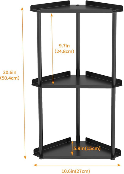 Jesginboo 3 Tier Bathroom Counter Organizer, Vanity Organizer Corner Shelf
