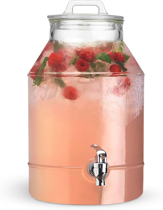 3 Gallon Glass Drink Dispensers