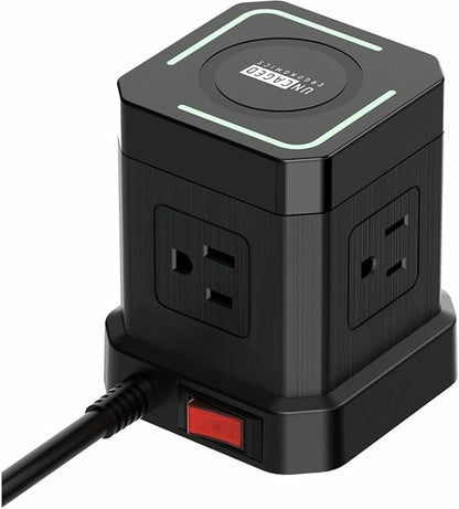 Uncaged Ergonomics Wireless Charger Cube Power Strip