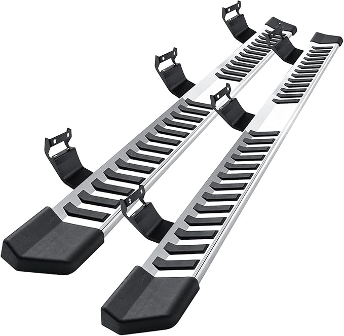 COMNOVA Side Step Nerf Bar Running Board Replacement for Ford F-150 Crew Cab 04-14（4 Full Size Door）,6 Inch Step Pad Design,OE Style