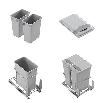 Dowell 10 Pack 35Qt Wastebasket Trash Container,