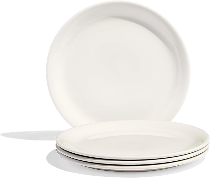 Made In Cookware - Set of 4 - Appetizer Plates - White - Porcelain - Crafted in England
