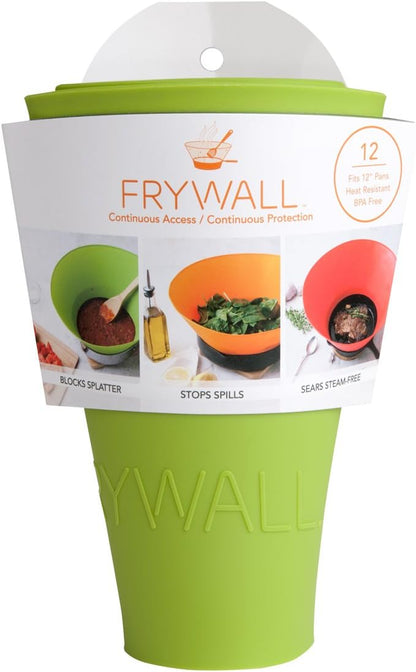 Frywall 12 - Green - Splatter Guard, as Seen on Shark Tank