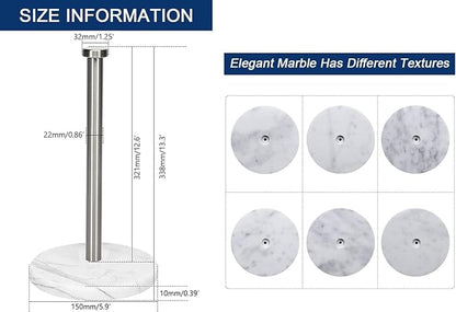 NearMoon Standing Paper Towel Holder, Kitchen Paper Towel Tissue Holder-