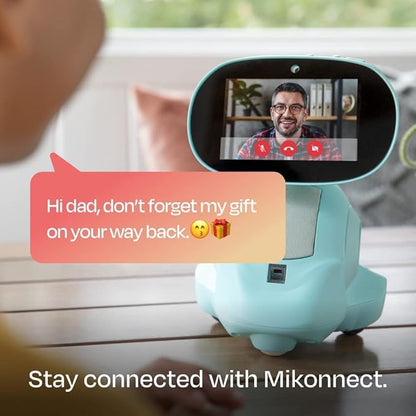 Miko 3: AI-Powered Smart Robot for Kids | STEAM Learning & Educational | Interactive Robot with Learning apps & Unlimited Games | Birthday Gift for Girls & Boys Aged 5-12| Blue.
