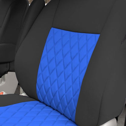 FH Group Custom Fit Car Seat Covers Specifically Made for 2011-2020 Toyota Sienna 7-8 Seater with Ultraflex Neoprene Water Resistant Automotive Seat Covers - Front Set Blue