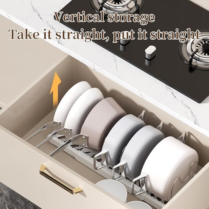 Pot Rack -Expandable Pan Organizer