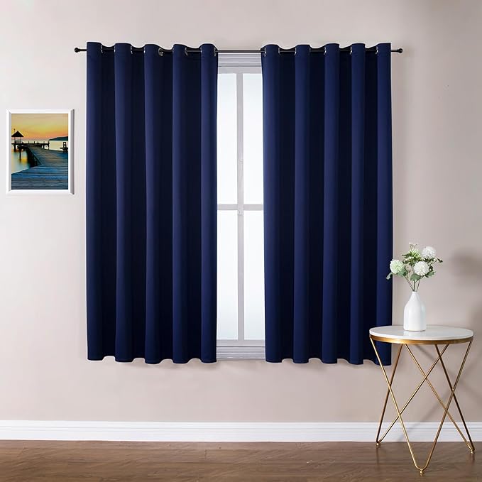 ChrisDowa Blackout Curtains 70 inches Wide