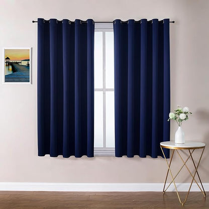 ChrisDowa Blackout Curtains 70 inches Wide