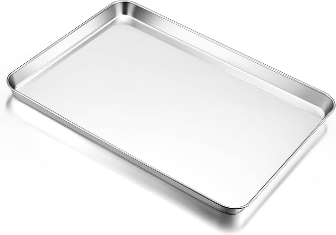 E-far Large Baking Sheet, 20”x14” Stainless Steel Cookie Sheet Pan