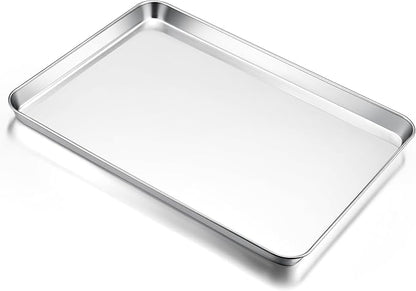 E-far Large Baking Sheet, 20”x14” Stainless Steel Cookie Sheet Pan