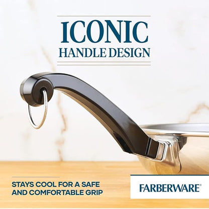 Farberware Classic Stainless Steel Cookware Pots and Pans Set