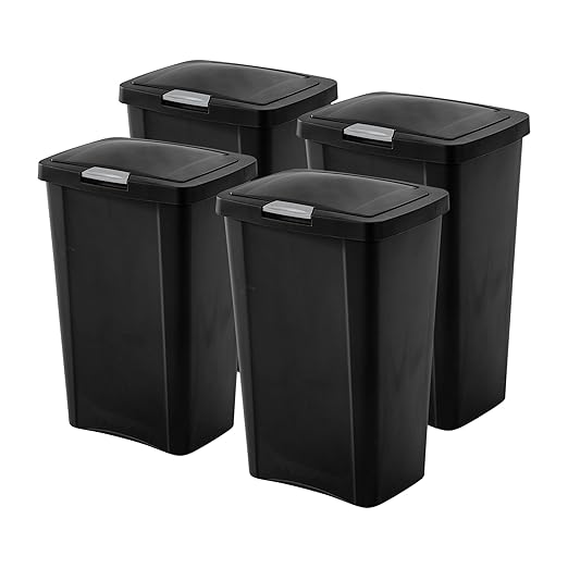Sterilite 4 Pack Kitchen Trash Can