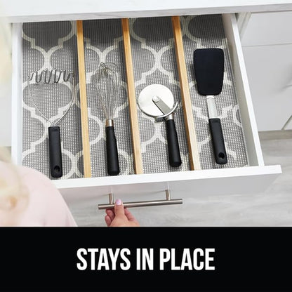 GORILLA GRIP powerGRIP Drawer Shelf and Cabinet Liner, Thick Strong Hold