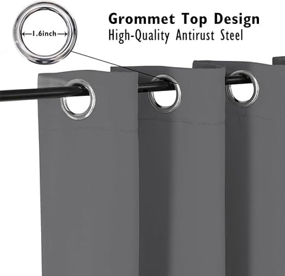 ChrisDowa Blackout Curtains 108 inches Long