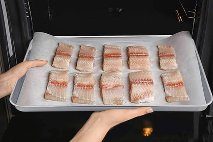 TeamFar Baking Sheet with Cooling Rack, Stainless Steel Half Size Cookie Sheet