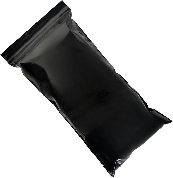 PABCK 100 Pieces Black Reclosable Zip Bags 5.1mil Thickness Poly Plastic Packaging Resealable Zipper Lock Closure Bag for Storage (1.97x8.7 inch)