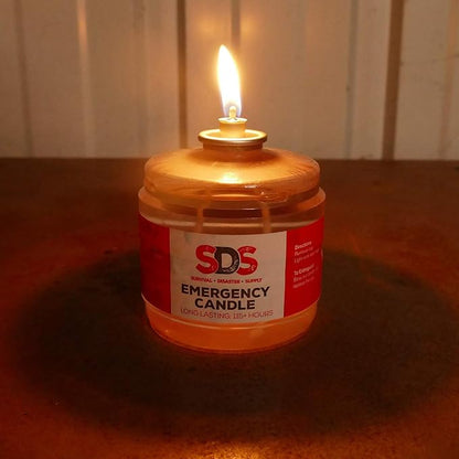SDS Liquid Oil Candles - Long Burning Survival Candles, 115 Hour Burn Time