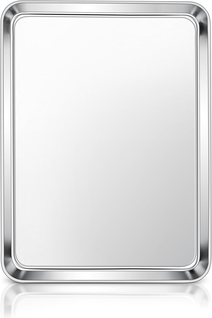 E-far Stainless Steel Baking Sheet, 16” x12” x 1” Baking Cookie Sheet Pan