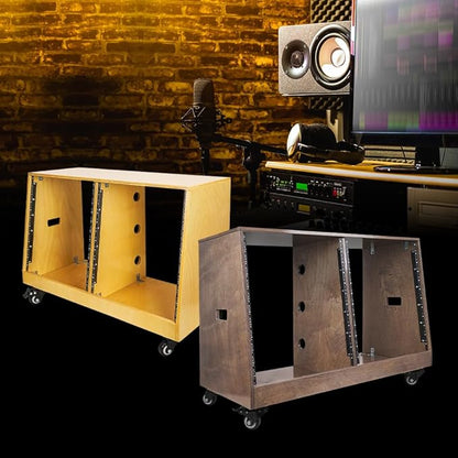 Sound Town DIY 2 x 12U Slanted Studio Rack