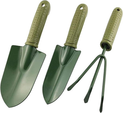 3 in 1 Garden Tool Shovel for Digging Gardening Trowel for Lawn Planting Alloy Spade Plastic Handle Anti Slippery