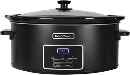 HOMECOOKIN 7 Quart Programmable Slow Cooker, Kitchen Appliances, Perfect