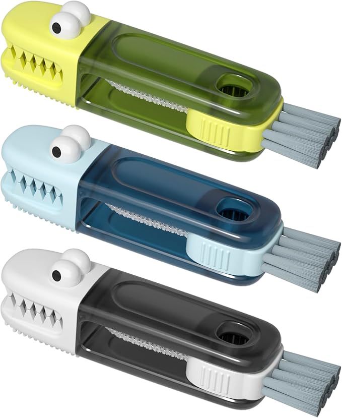 3 in 1 Cup Lid Gap Cleaning Brush Set, Silicone Cup Lid Gap Cleaner, Home