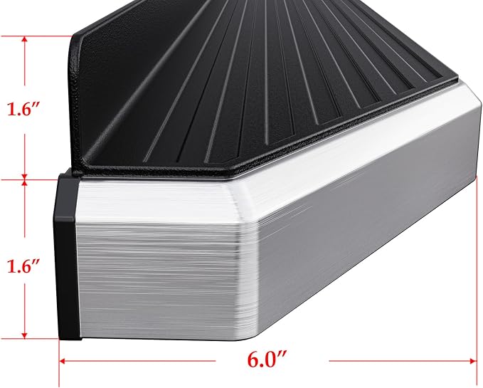 APS 6in 304 Stainless Steel (Polished Flat Style) Running Boards Side Bars Compatible with Nissan Pathfinder 2022-2026