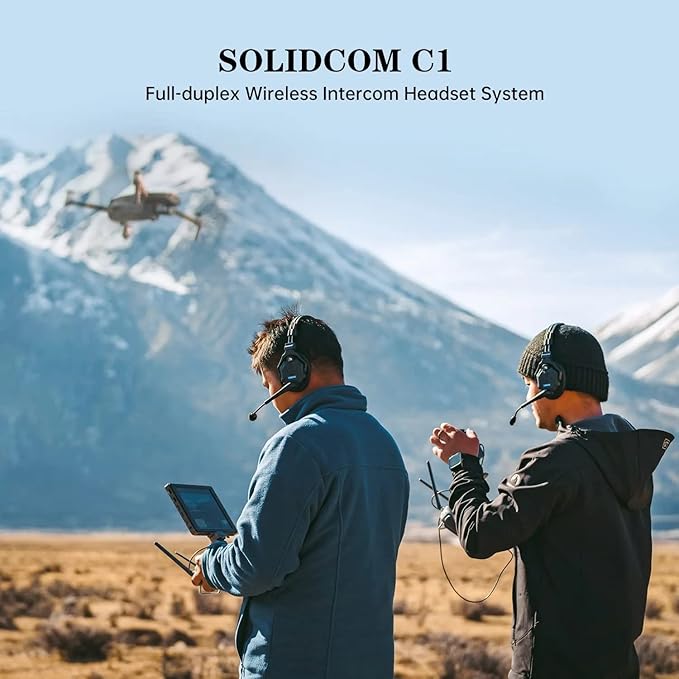 Hollyland Solidcom C1 3-Person 1100ft Full-Duplex Wireless Headset Intercom