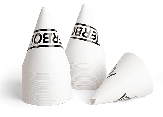100pcs Disposable Paper Funnels