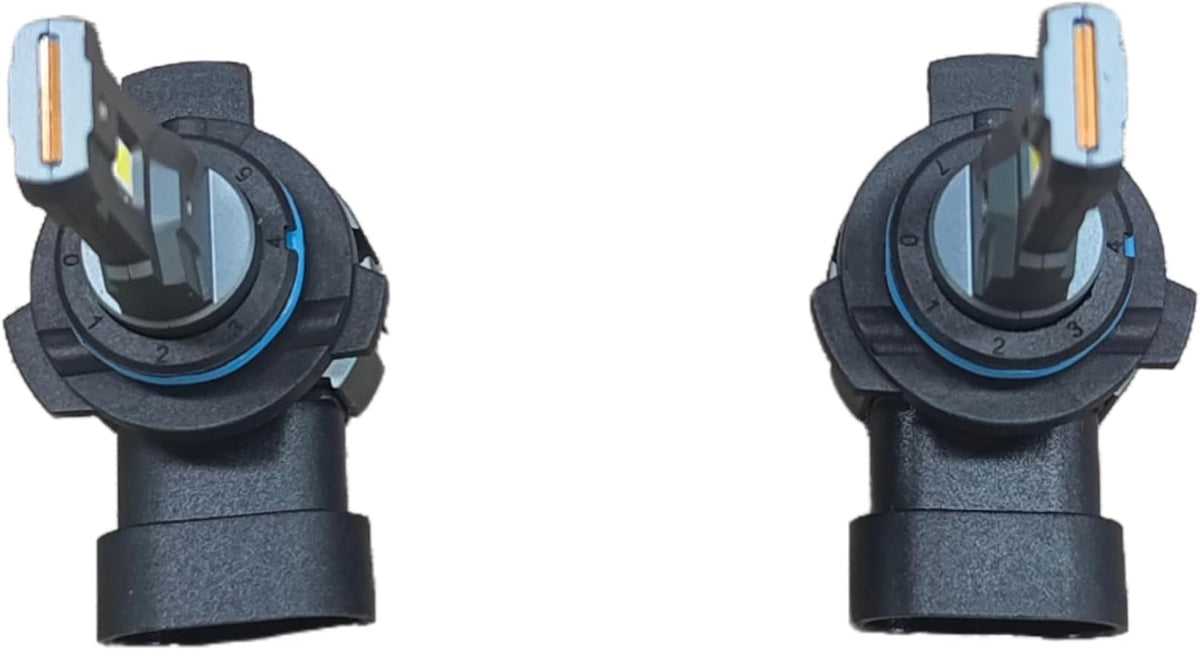 Marsauto M1S 9012 Bulbs, 40000LM Super Bright HIR2 9012 Fog Bulbs with 1:1 Mini Design, 6000K White Wireless Direct Insertion, 3 Min Plug and Play, IP68, Pack of 2