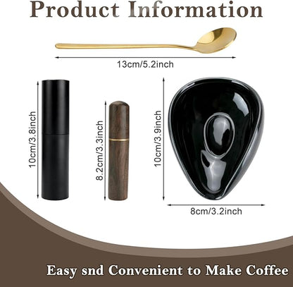 4Pcs Coffee Bean Dosing Cup and Spray Bottle Kit