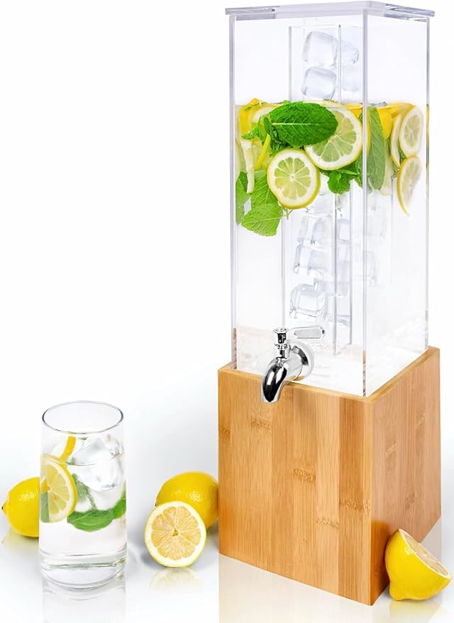 ACRYLIC Drink Dispenser- 1.25 GALLON Beverage Dispenser