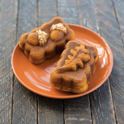 Nordic Ware Harvest Mini Loaf Pan, 5-Cup, Bronze